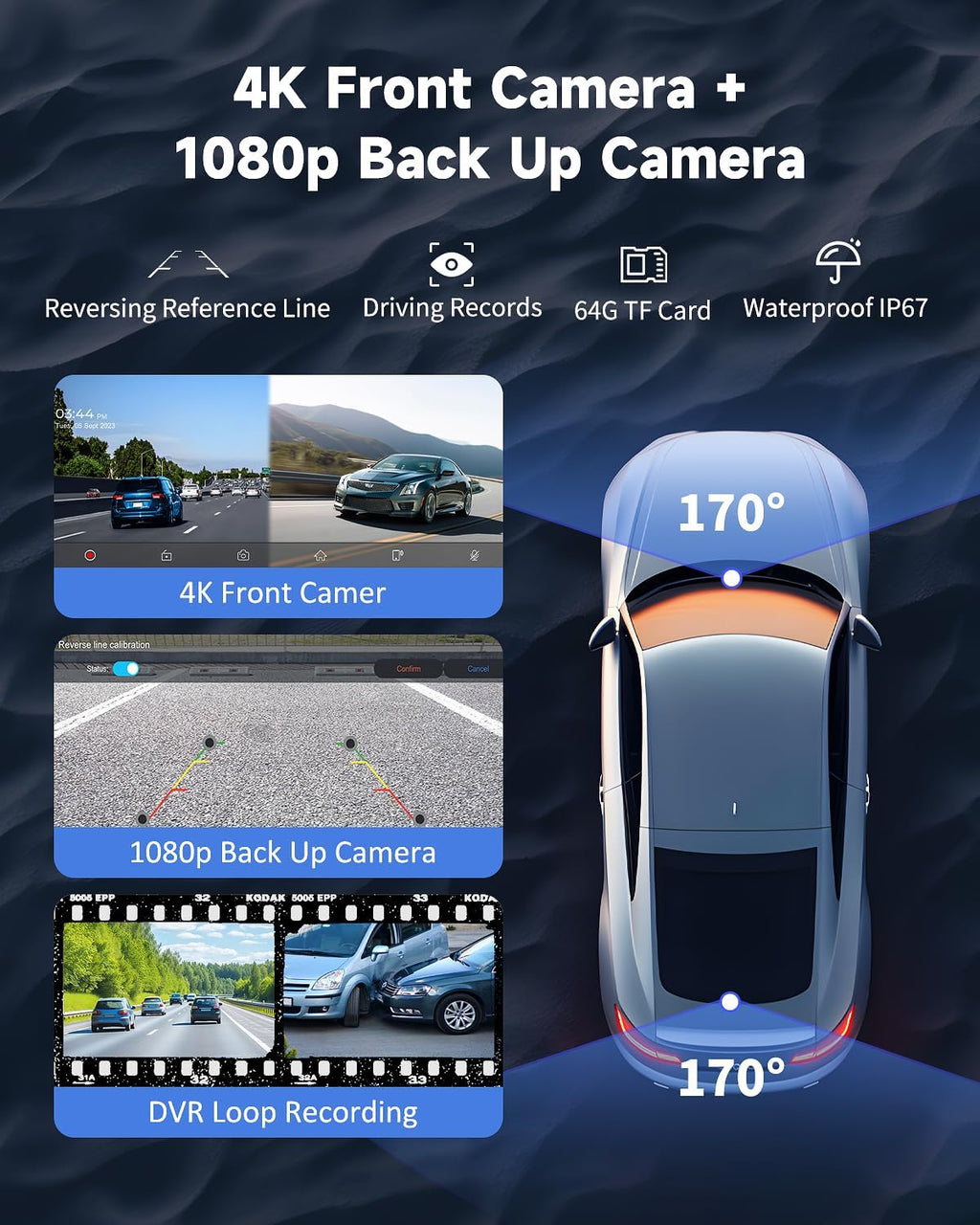 Upgrade Your Drive: 11.5" Wireless CarPlay Touchscreen Stereo with 4K Dash Cam, Bluetooth, Navigation & Voice Control for All Vehicles