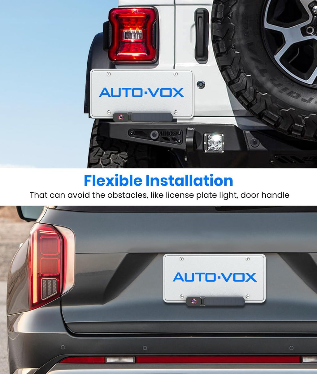 Solar Wireless Backup Camera:5" HD 1080P Monitor,3 Mins DIY Installation & 5000 Mah Battery Powered Solar Back up Camera Systems, IP69K Waterproof Reverse Camera for Car, Van, Truck, Trailer