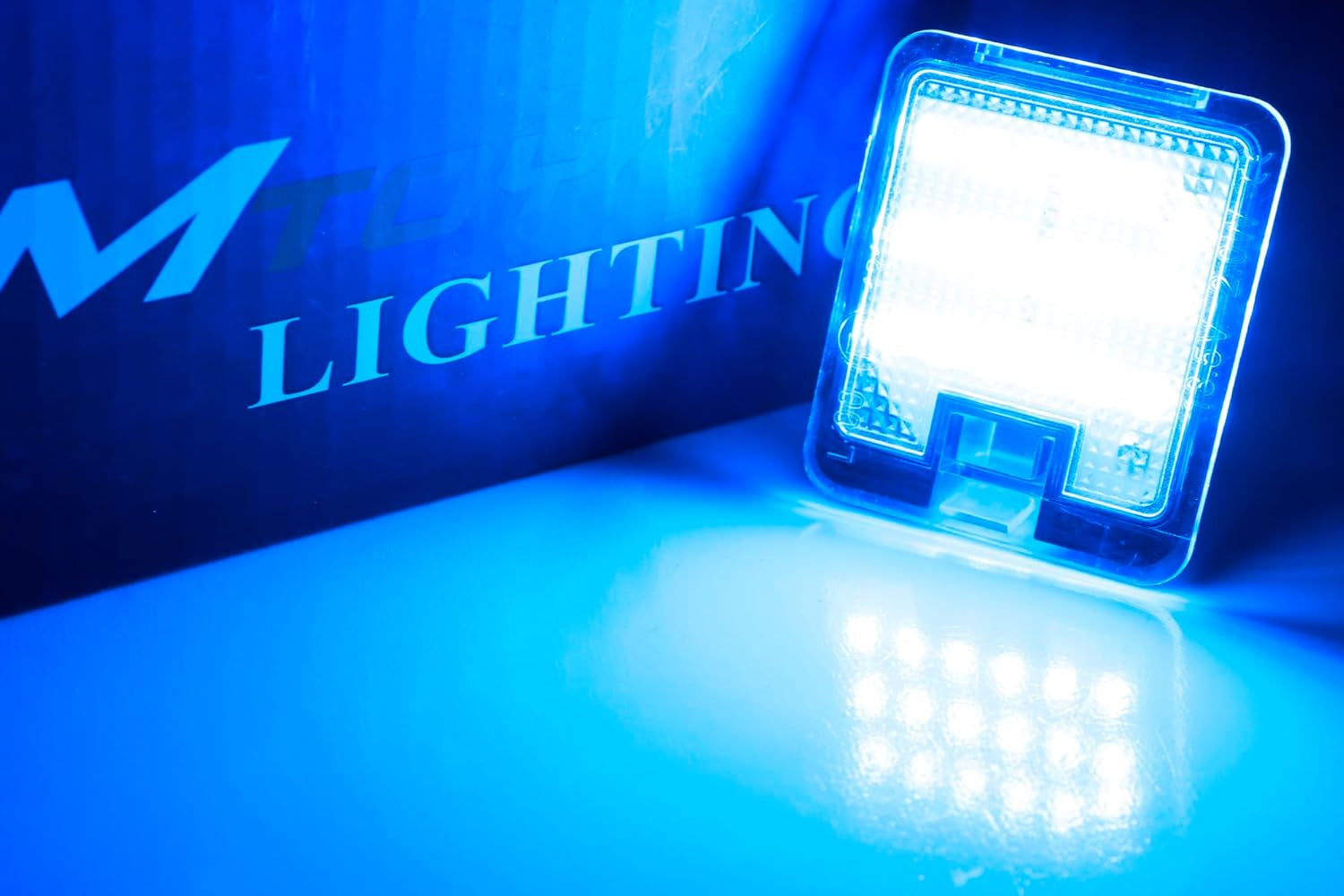 Ice Blue 18-SMD Full LED under Side Mirror Puddle Lights Compatible with Compatible with Ford Focus C-Max Kuga Escape