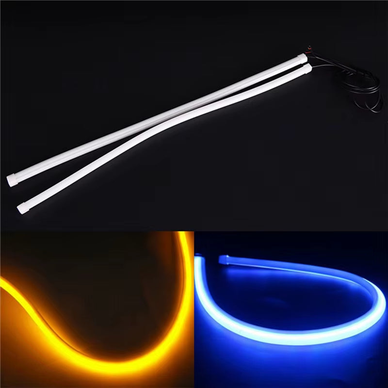30CM DRL Flowing Car Led Light Bar Strip Car Running Angel Eyes Tube Strip Daytime Flexible