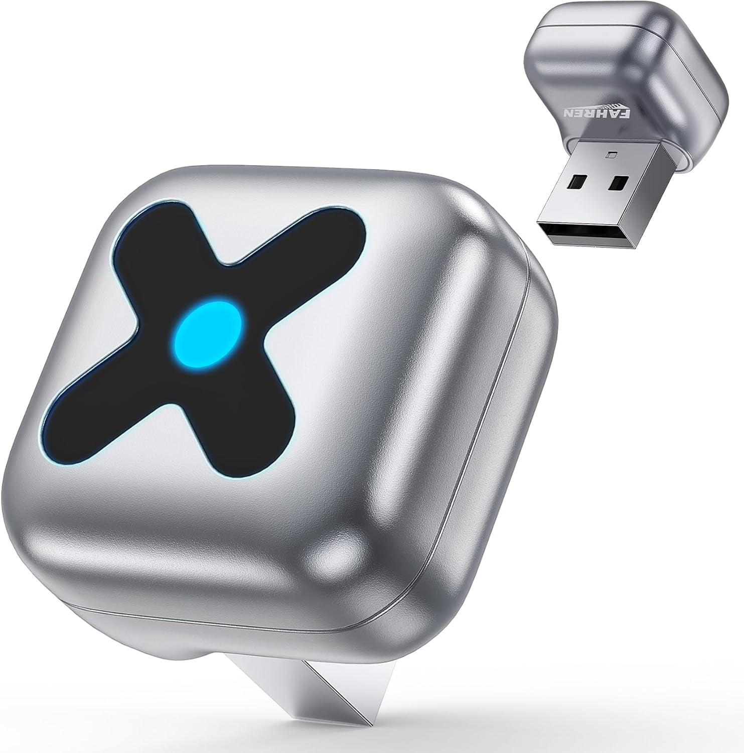 Wireless Carplay Adapter for Iphone Apple—𝐔𝐥𝐭𝐫𝐚 𝐌𝐢𝐧𝐢, 𝟐𝟎𝟐𝟓 𝟐-𝐢𝐧-𝟏 Android Auto Adapter, Convert Wired to Car Play Wireless, Zero Latency for Ios 10+ & Android 11+, GPS System