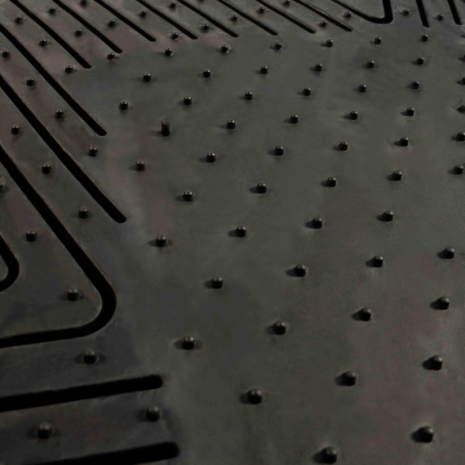 8899 Kansas City Chiefs 2-Piece Heavy Duty Vinyl Car Mat Set, Front Row Floor Mats, All Weather Protection, Universal Fit, Deep Resevoir Design