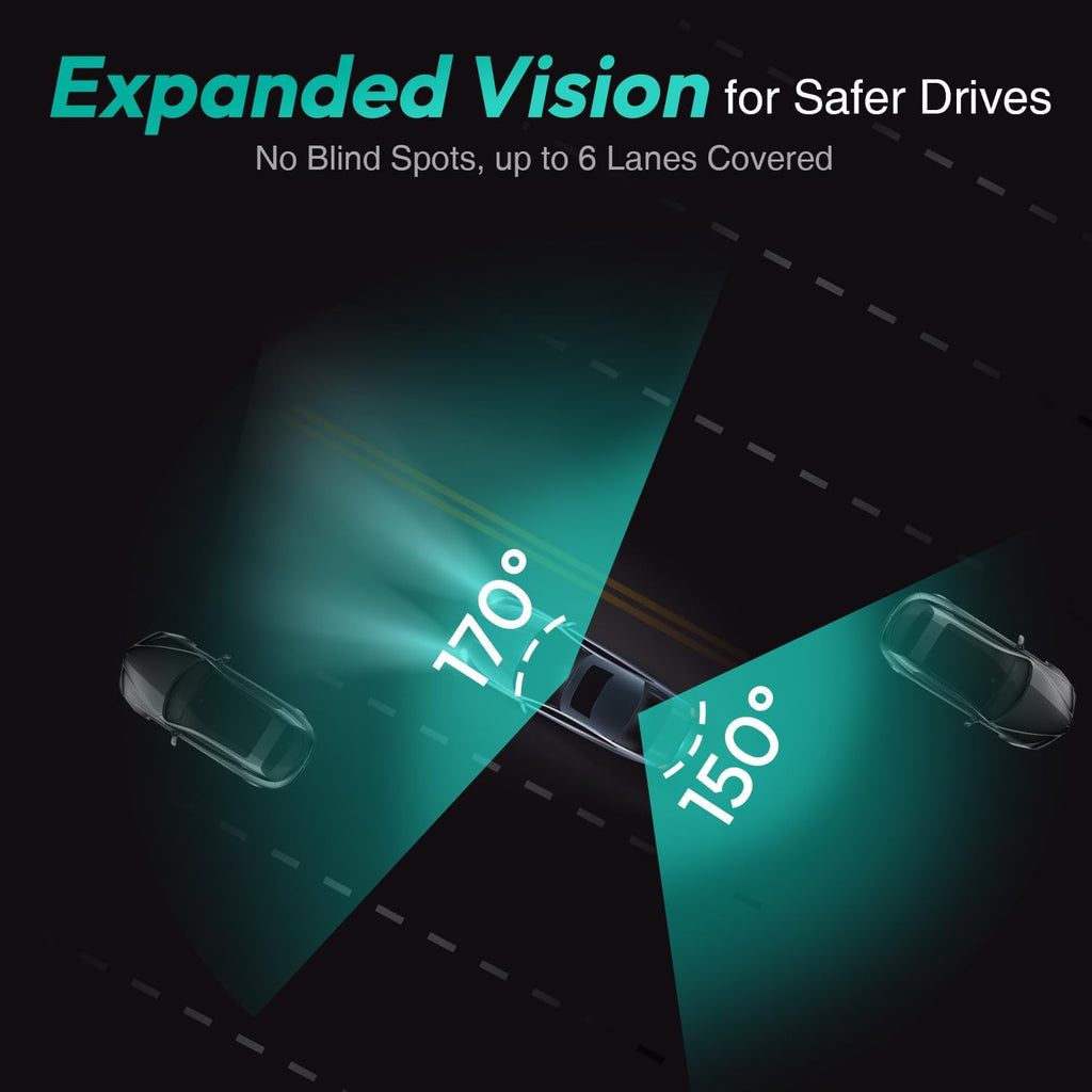 Capture Every Moment with the 4K Ultra HD Dual Dash Cam - Front & Rear, Night Vision, GPS, 24/7 Parking Protection, Includes Free 64GB SD Card and WiFi Connectivity