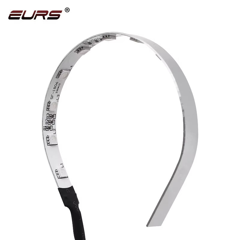 EURS Car APP Bluetooth Devil Demon Eyes RGB LED Strip Angel Eyes Light for Auto Motorcycle Headlights Halo Rings Kit 2.5" 2.8"