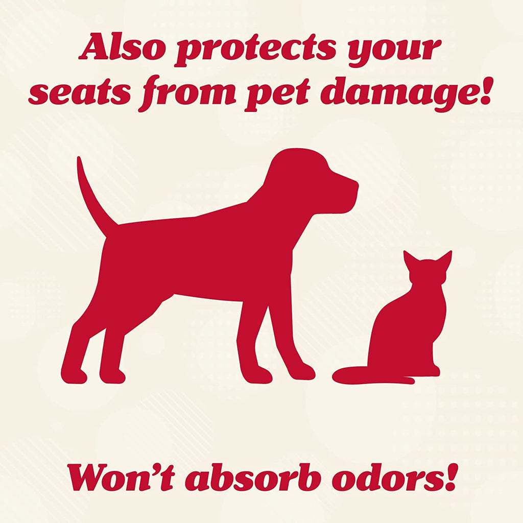 Car Seat Protector for Baby Car Seat - Thick Padding - Seat Protector under Baby Car Seat with 2 Mesh Storage Pockets - Black Waterproof Baby Car Seat Protector - Non-Slip Padded Backing