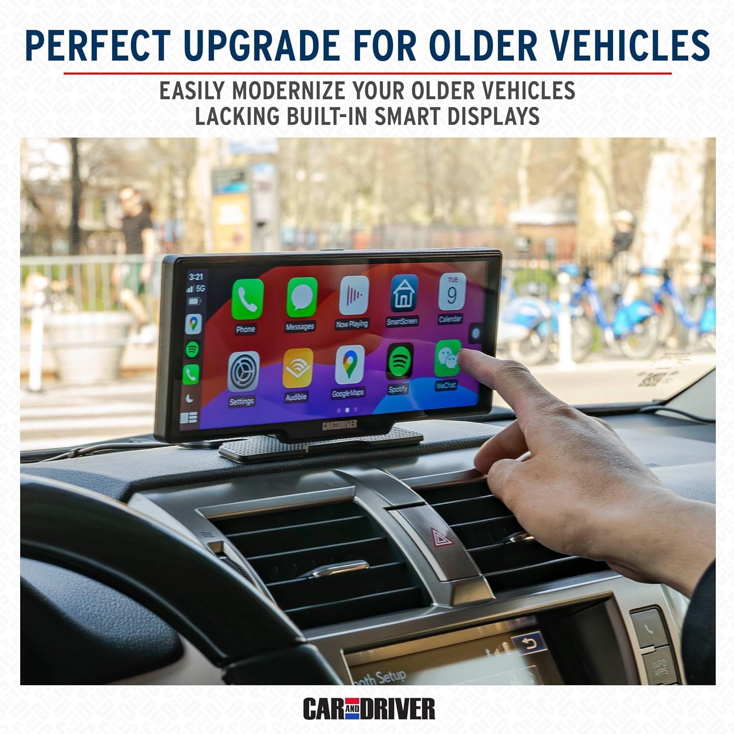 Upgrade Your Drive:  Intellidash Pro X10 - 10” Wireless Apple Carplay & Android Auto Touch Screen with GPS, Voice Control, and Backup Camera Compatibility