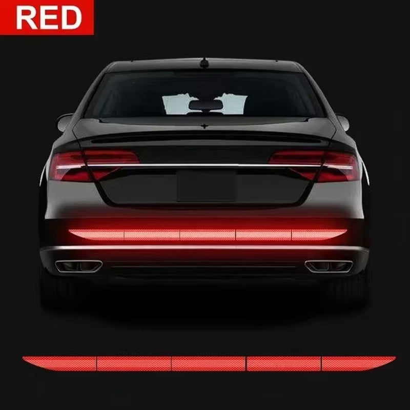 5Pcs Car Reflective Sticker Warning Safety Tape Auto Body Car Exterior Trunk Decoration Bright Warning Stickers