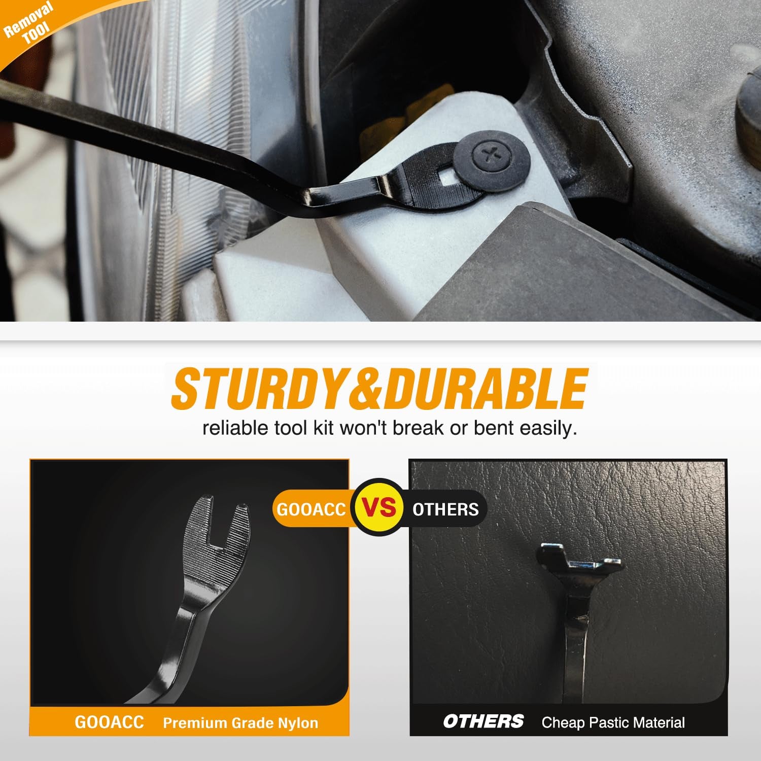 - GRC-33 240PCS Bumper Retainer Clips Car Plastic Rivets Fasteners Push Retainer Kit Most Popular Sizes Auto Push Pin Rivets Set -Door Trim Panel Fender Clips for GM Ford Toyota Honda Chrysler