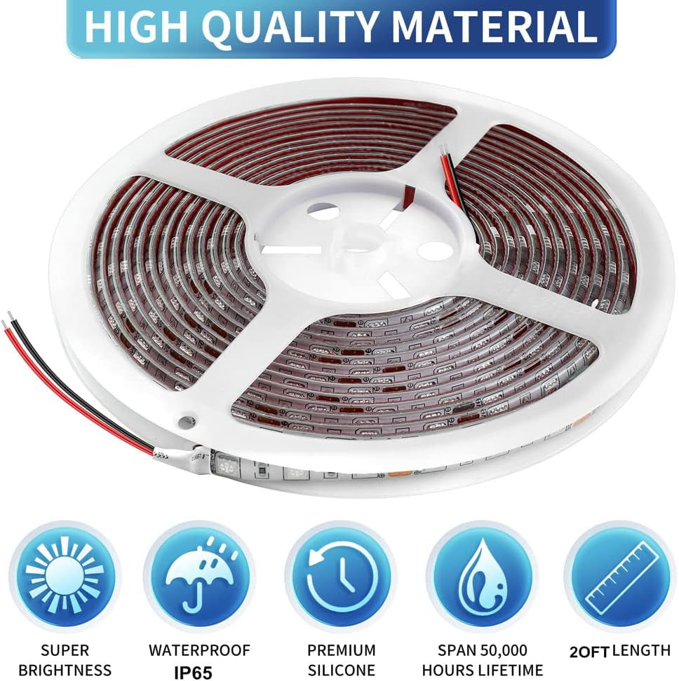 RV Awning Led Lights,12V 20FT Camper Awning Lights for Camper Motorhome Travel T