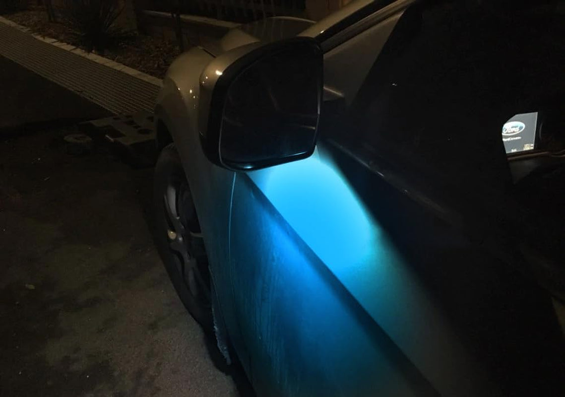 Ice Blue 18-SMD Full LED under Side Mirror Puddle Lights Compatible with Compatible with Ford Focus C-Max Kuga Escape