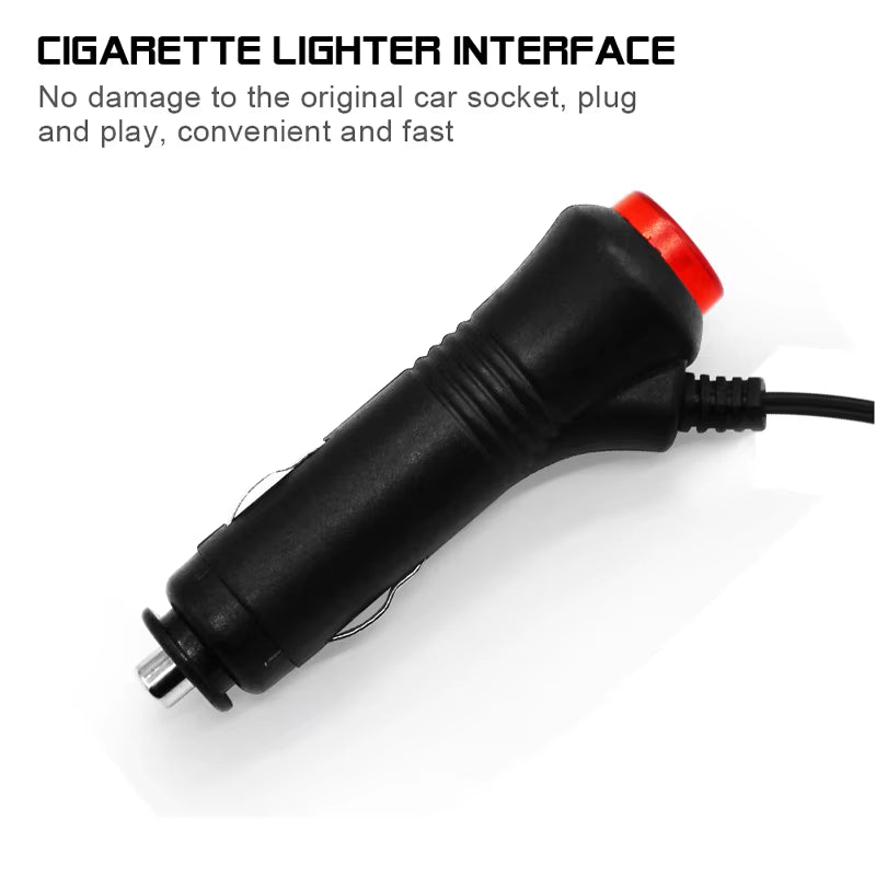 Led Cold Light Strip Interior Ambient Lighting Car Center Console Decorative Light Strip Atmosphere Light Cigarette Lighter USB