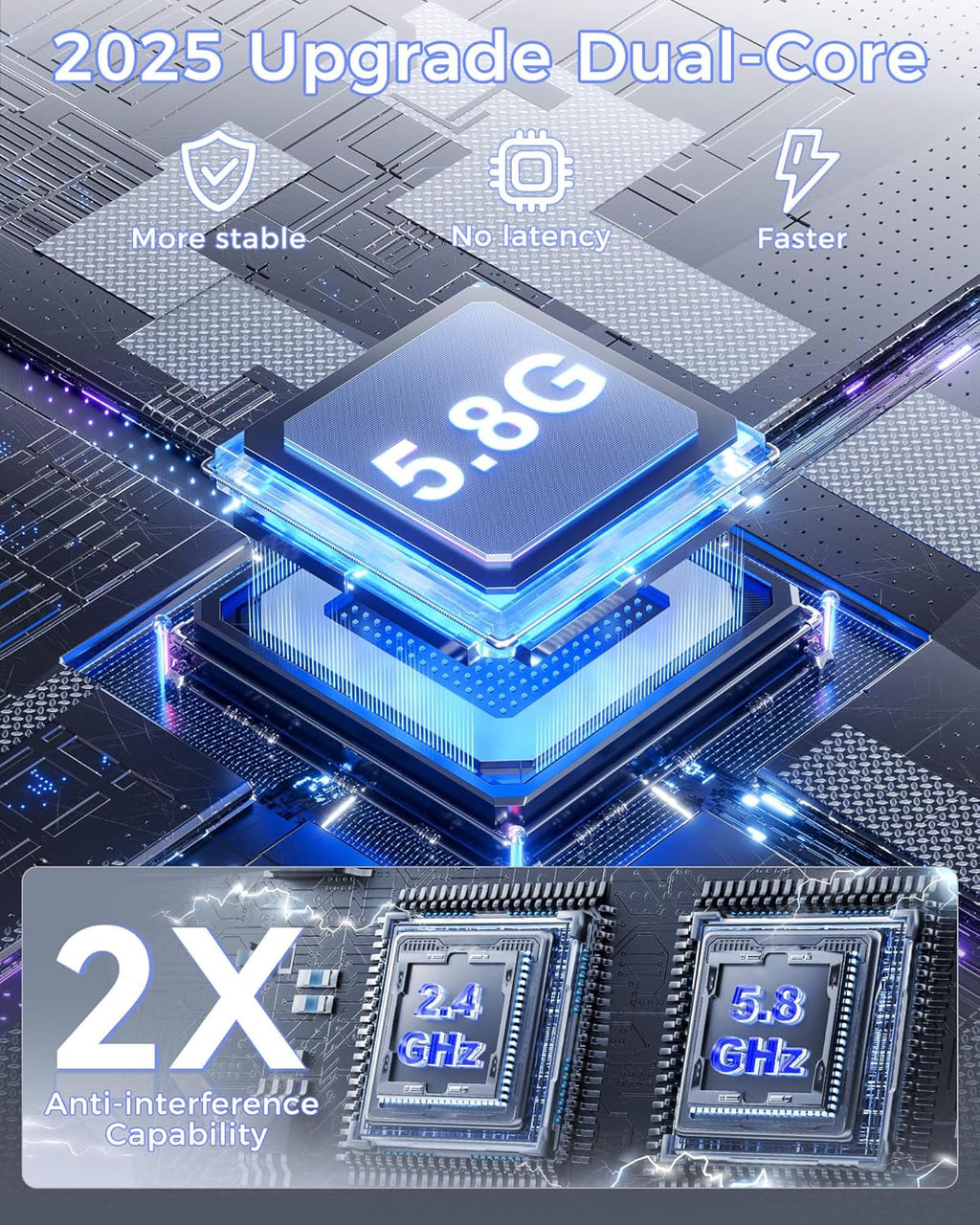 Wireless Carplay Adapter for Apple Iphone（2025 Upgrade）- Convert Wired Carplay to Carplay Wireless Adapter, Stable Connection Compatible with OEM Wired Carplay Vehicles & Ios 10+（Silver）